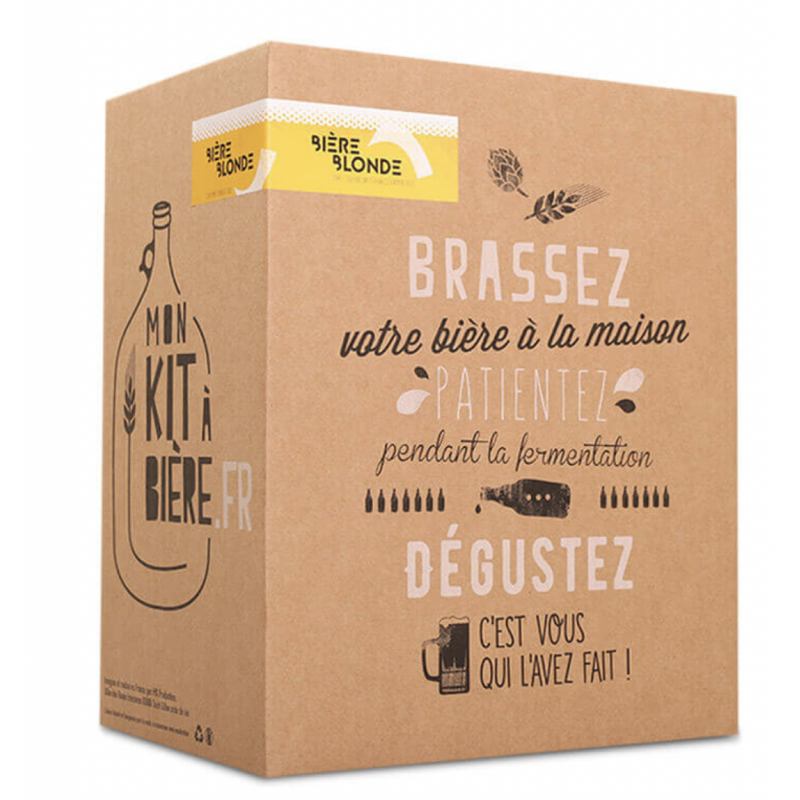 KIT COMPLET DE BRASSAGE ARTISANAL BIÈRE BLONDE 5 LITRES